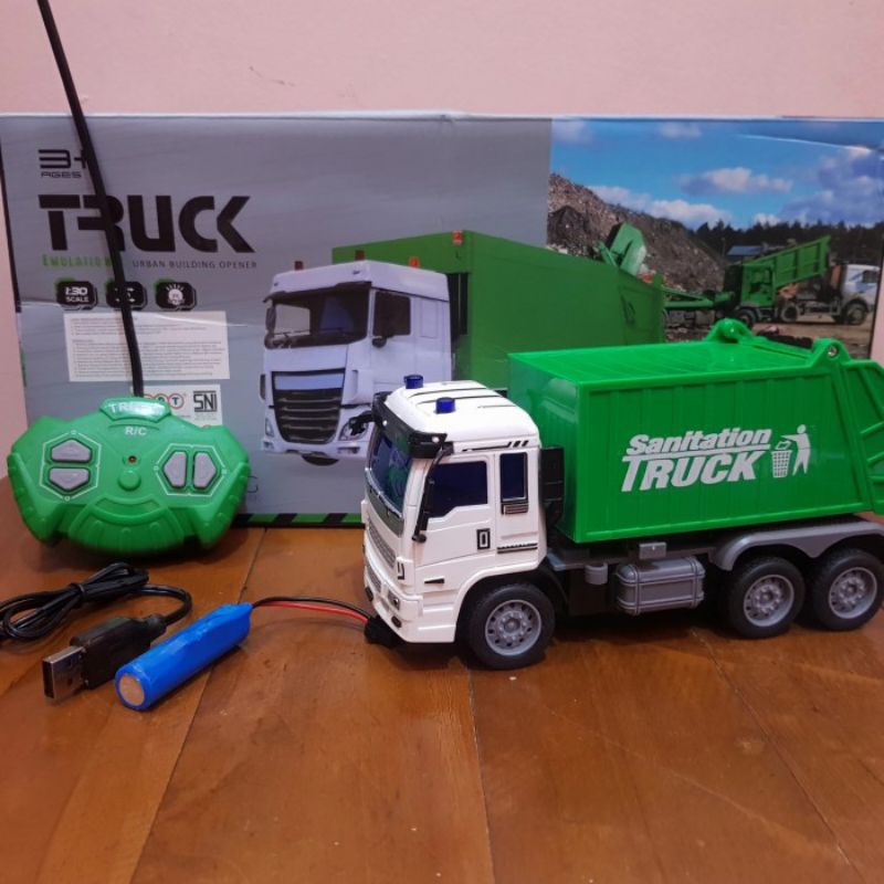 Mainan Rc Mobil Truk Sampah - Mainan Remote Control Truk Garbage Edukasi Anak