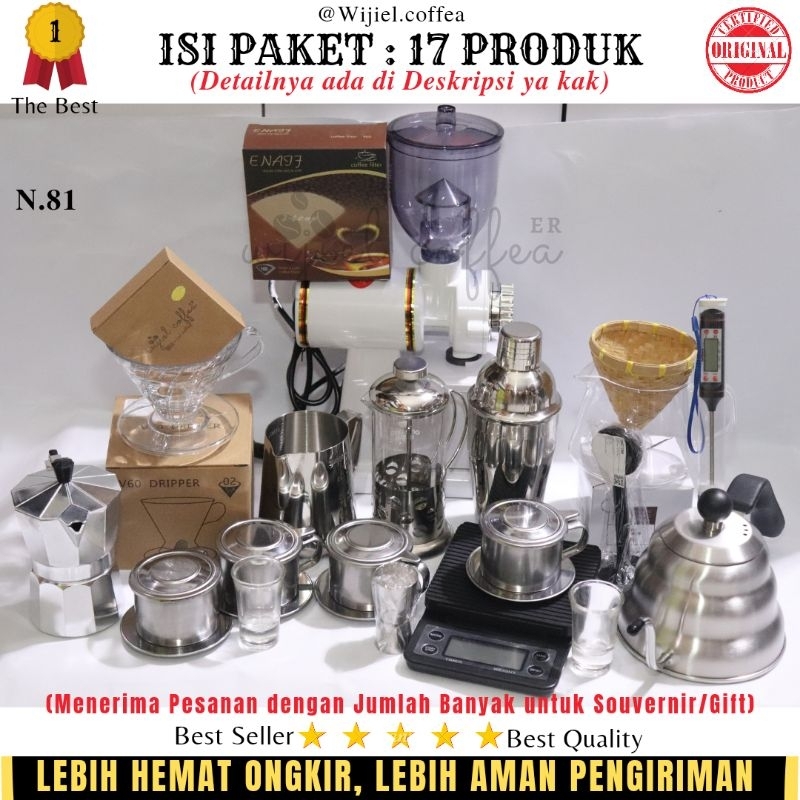 TERMURAH ALAT KOPI - PAKET USAHA KEDAI KOPI MESIN KOPI PAKET ALAT KOPI - HOME BREWER - WIJIEL COFFEA