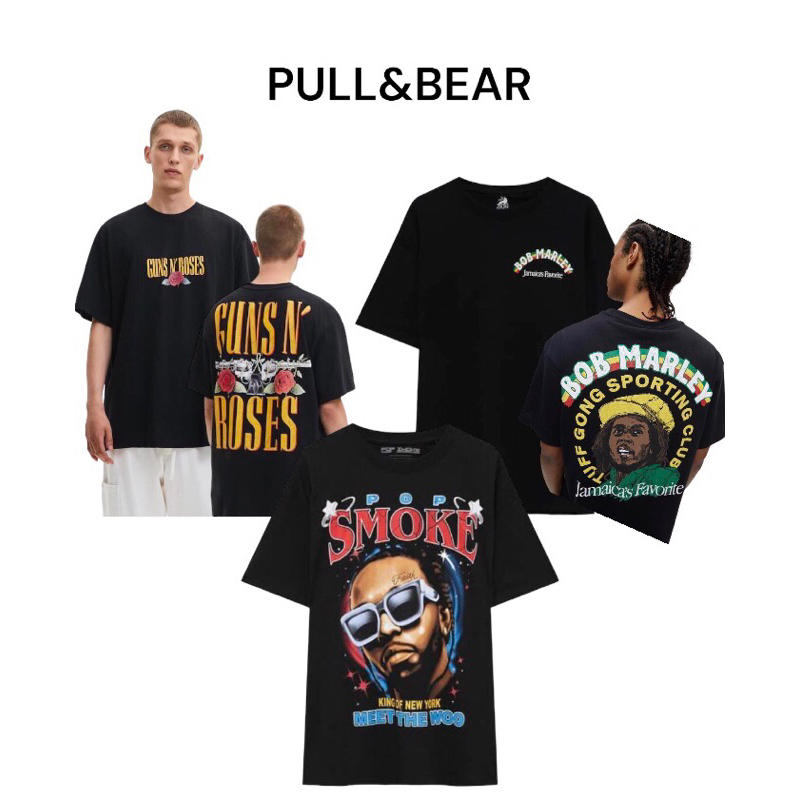 Kaos Pull&Bear The god father,Bob marley,Tupac,Rick&Morty