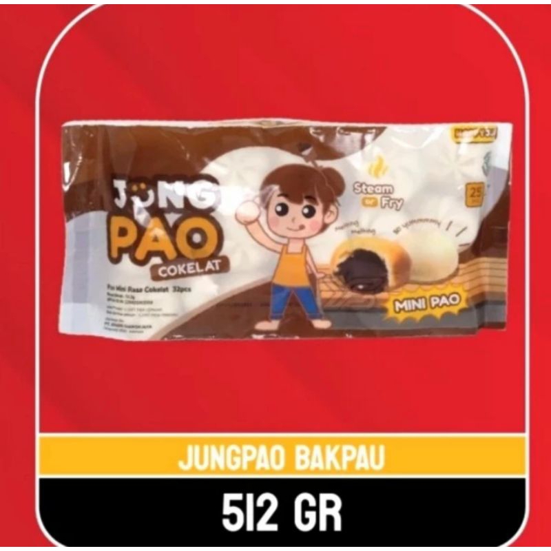 

Jung Pao Mini Pao / Bakpao Mini Cokelat 32s Jungpao Minipao