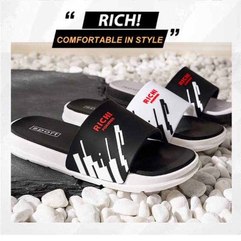 SANDAL PRIA TERBARU / SANDAL WANITA / SANDAL SELOP KEKINIAN RICHI 39-43