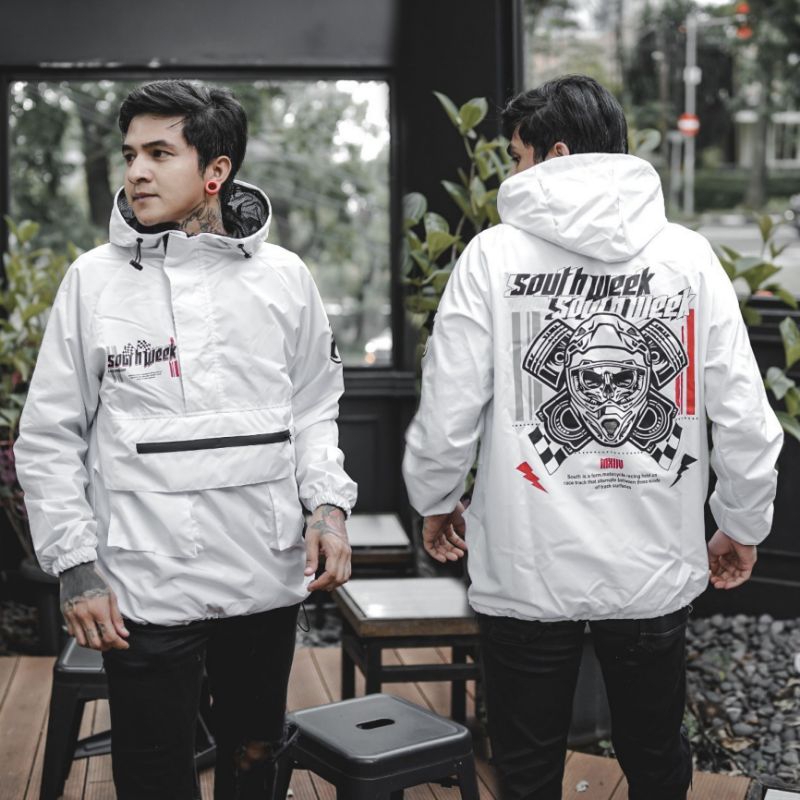 Jaket Cagoule Distro Jacket Winbreaker Parasut Unisex Pria Wanita Outdoor Waterfroof Original Terbaru Jeket Perasut Anti Air Casual