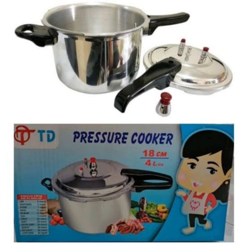 TD/YAMAKAWA Panci Presto 4 Liter (18cm) Aluminium / Pressure Cooker