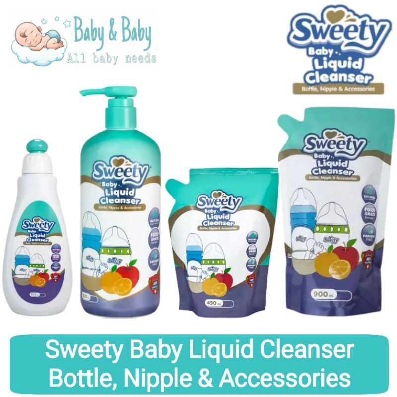 Sweety Baby Liquid Cleanser For Bottle, Nipple &amp; Accessories - Sabun Cuci Botol