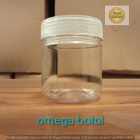 Toples Plastik Tabung 100 ml I toples plastik murah I toples plastik bening I toples plastik kecil