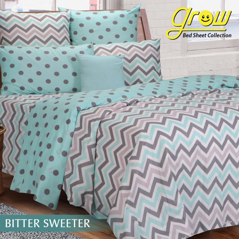 Sprei Anti Geser Katun Premium Kualitas No 1 Shopee EMILY KOTAK GAYA KOREA Ukuran 120 160 180x200