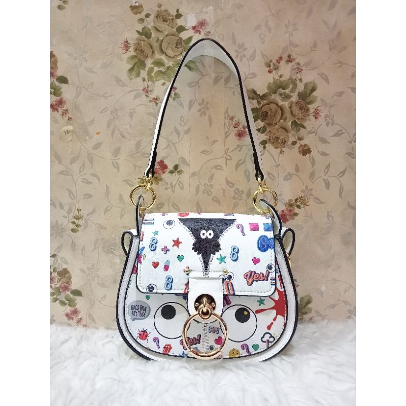 Preloved Sling bag Huer Eye Theme