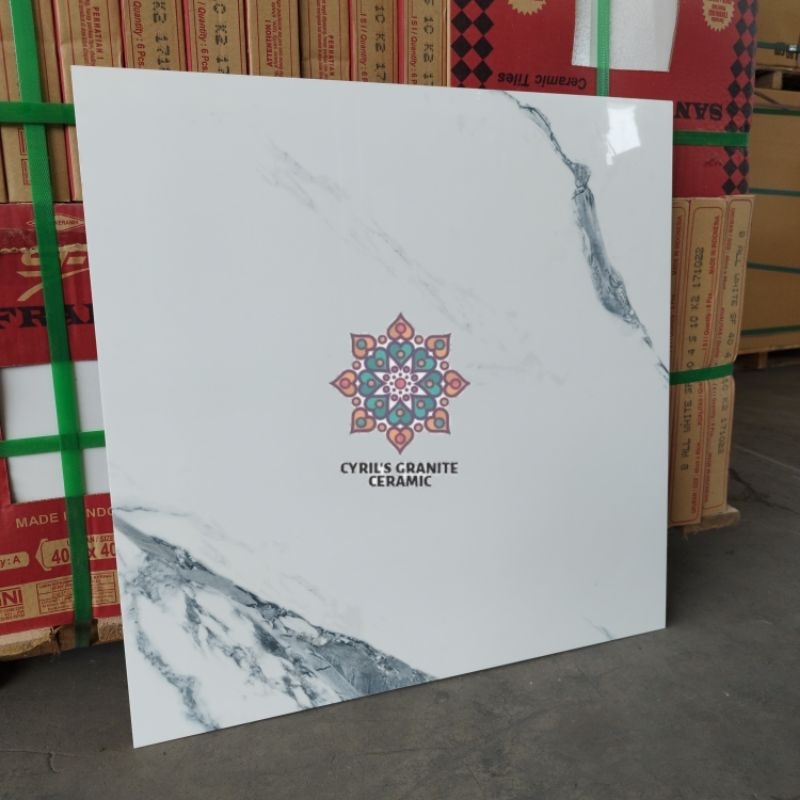 Granit lantai 60x60 Arna Tyara White Marble