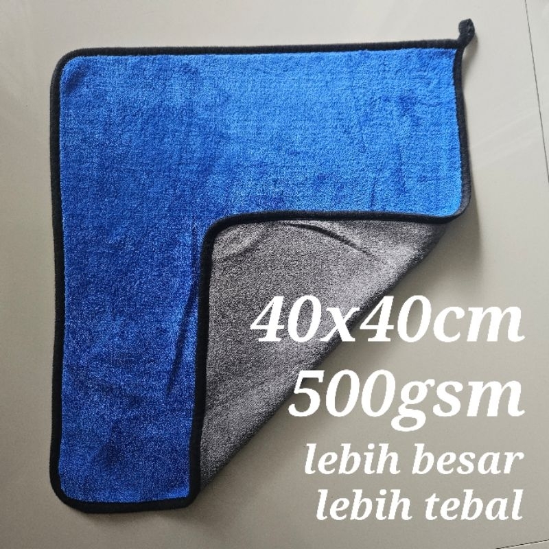 Lap Microfiber 40X40 Lebih Tebal Dan Lebar 500gsm