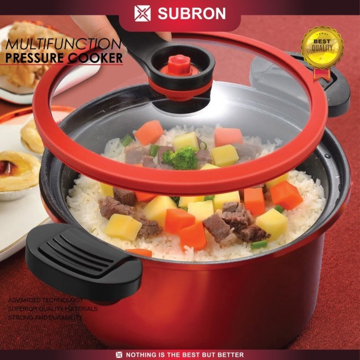 Panci Presto Teflon Pressure Cooker Lunak Totipotent 3.5 Liter - SUBRON