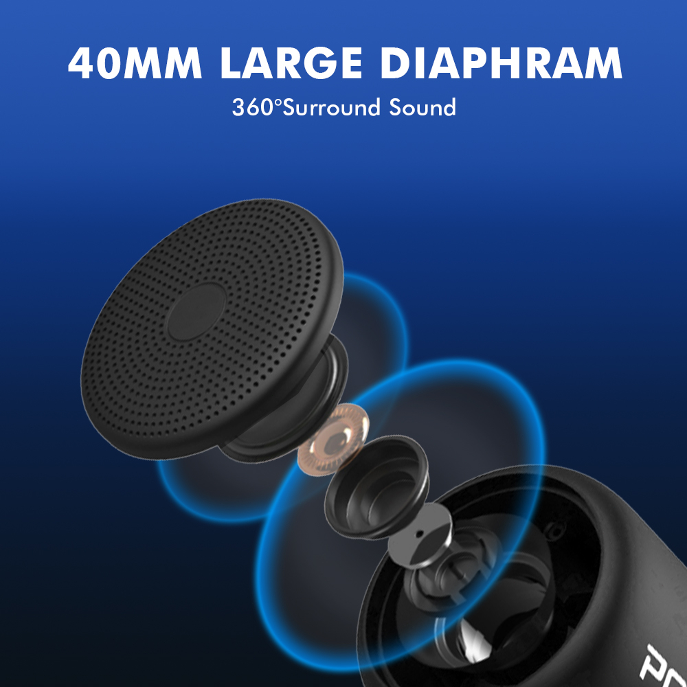 Popcorn Bluetooth 5.3 Speaker with Mic,TWS,MINI Portable Speaker Wireless Waterproof Speaker