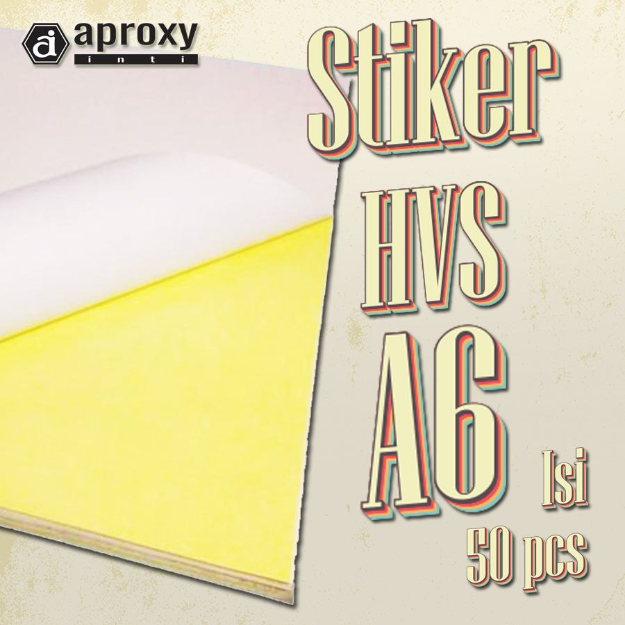 

STIKER HVS PAPER, 50 LEMBAR A6