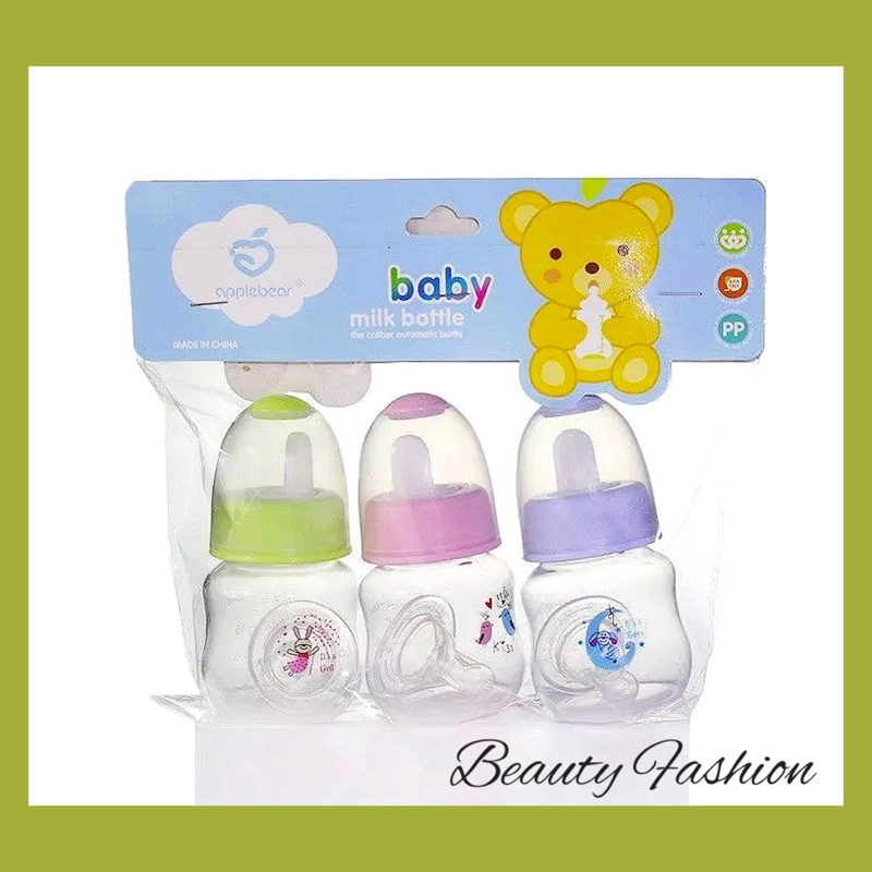 Botol Susu Elastis Lusty Bunny 60ml,120,250  karet dot Bulat &amp;Gepeng BPA free  desain animal lucu