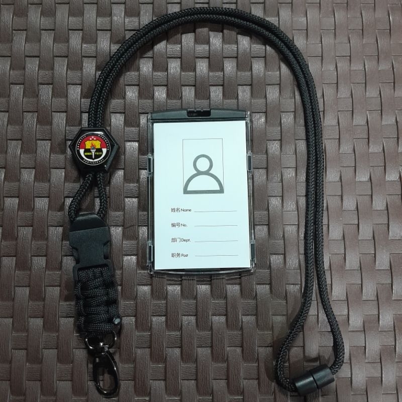 

lanyard tali id card humas polri plus holder