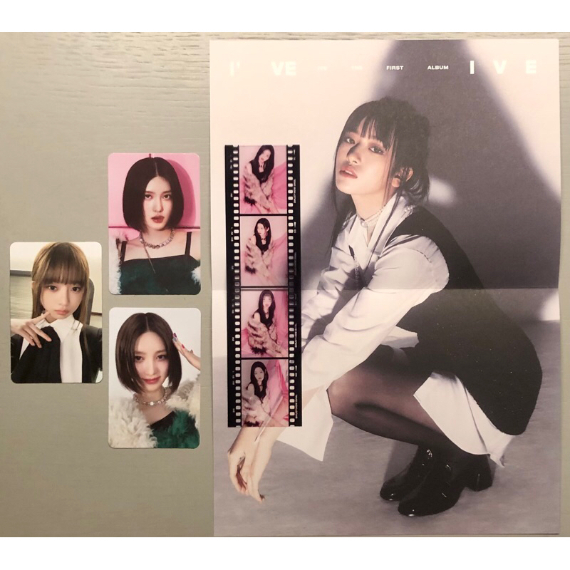 photocard ive i am pc wonyoung yujin rei gaeul folded poster film strip pob ssq