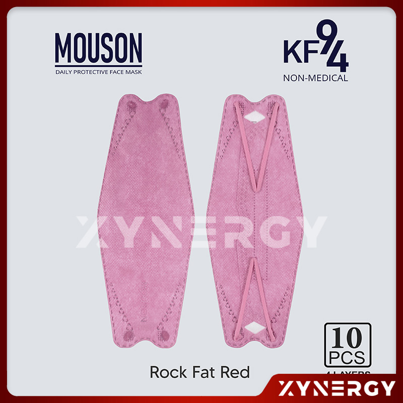 Masker Mouson KF94 4ply Rock Red