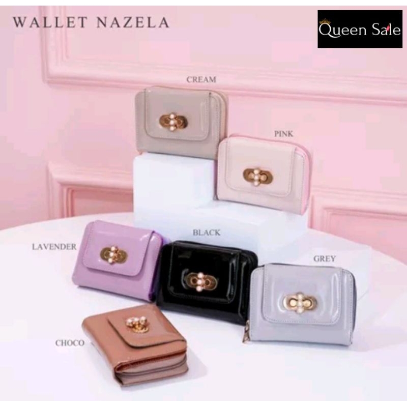[QUEEN SALE] WALLET NAZELA (GESPER RANDOM) - Dompet Wanita - Dompet Koin - Dompet Kartu - Dompet Lok