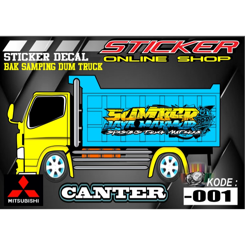 STIKER MOBIL TRUCK MURAH PROMO CANTER DYNA DUTRO DECAL PRINT LAMINASI