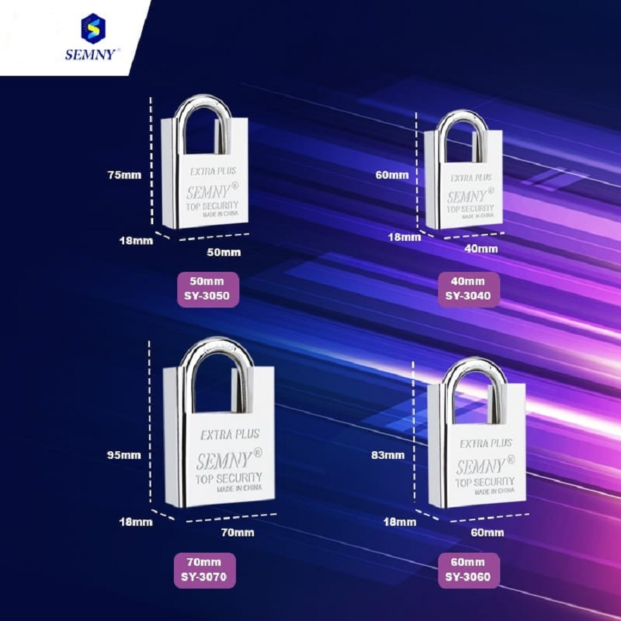 Gembok Jaket  Semny 60mm Besi SY-3060 60 mm Anti Karat Anti Maling
