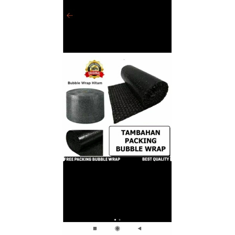

Packing tambahan buble wrap biar lebih safety