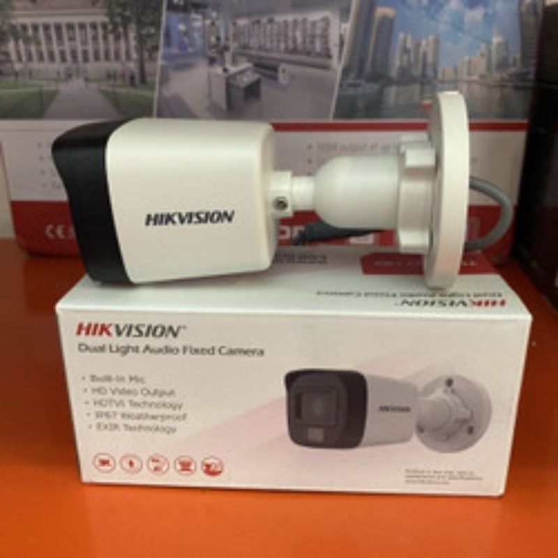 KAMERA CCTV OUTDOOR 5MP 3K HIKVISION DS-2CE16KOT- LPFS AUDIO-COLORVU