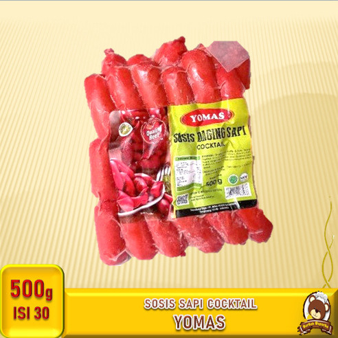 

Yomas Sosis Beef Cocktail Merah 500g Distributor Frozen Food Bogor