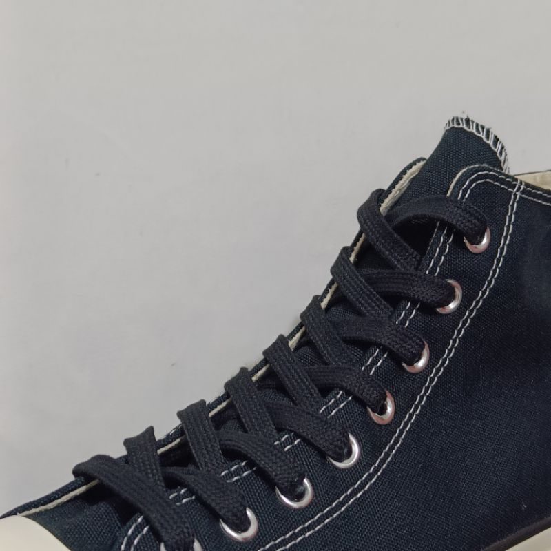 TALI SEPATU CONVERSE COTTON HITAM SHOE LACES PREMIUM 70S BLACK KATUN