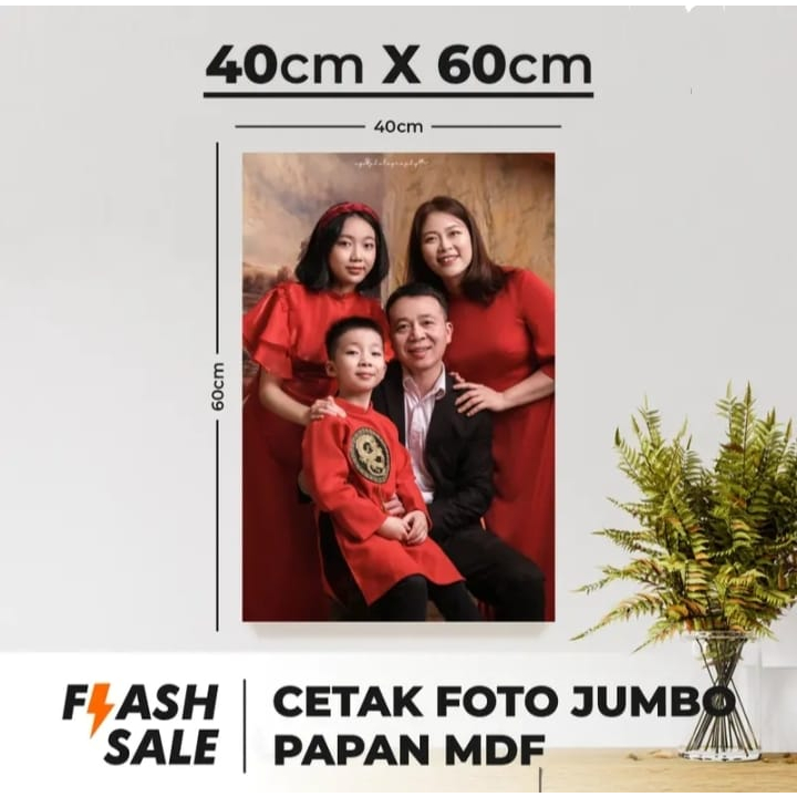 Cetak Foto Ukuran 40 x 60 Media papan MDF ( kayu mdf) Custem foto plus bingkai papan mdf