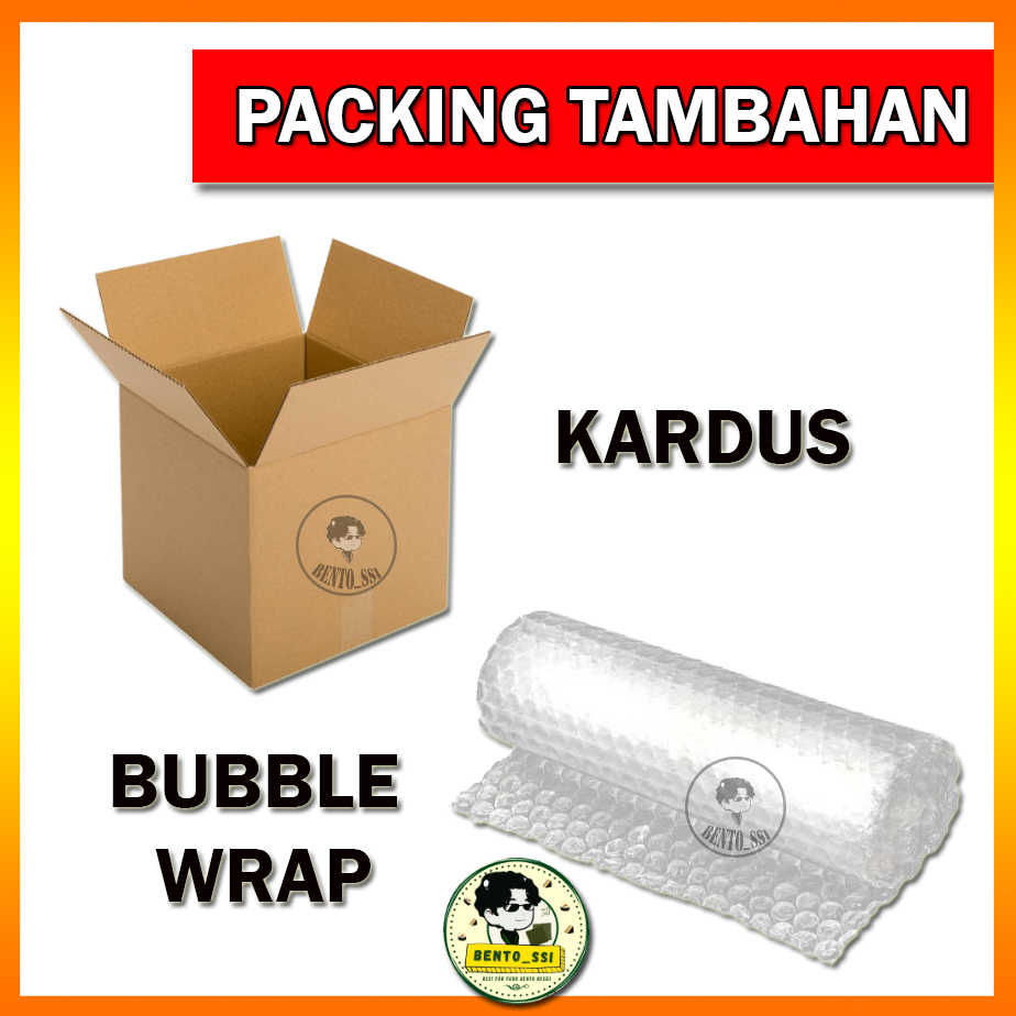 

Packing Extra Kardus dan Bubble Wrap