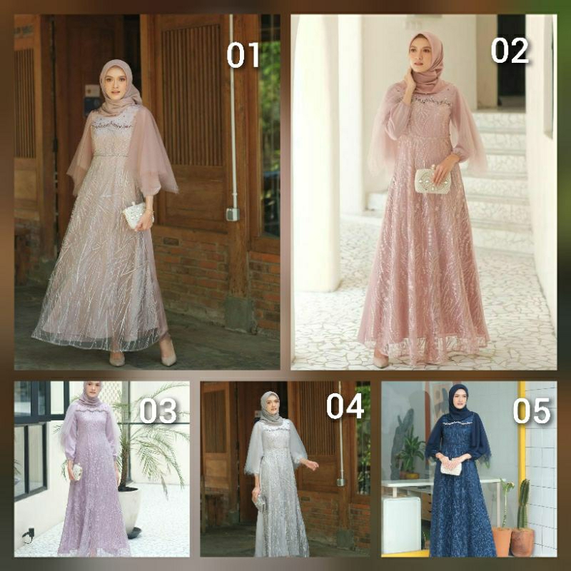 BAJU GAMIS LUNA POLOS