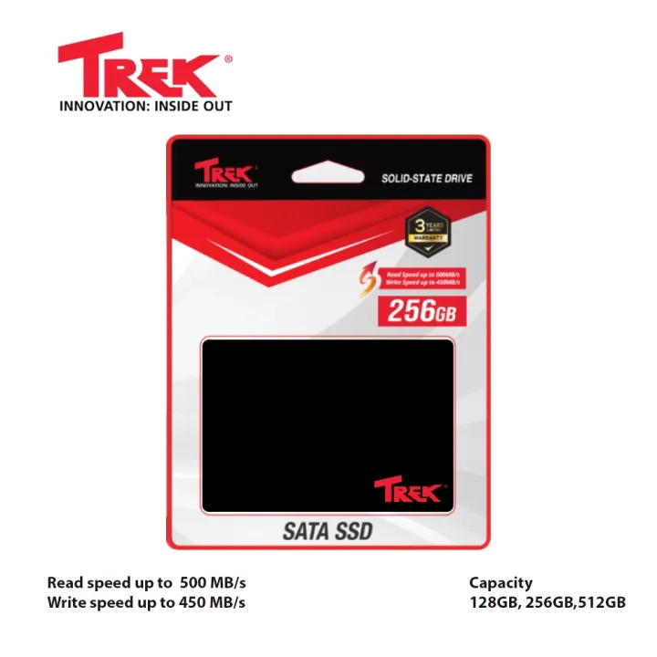 SSD TREK 256GB Sata III Speed Up to 500Mbps