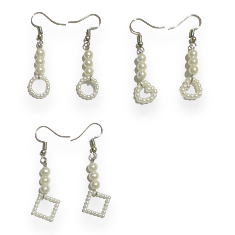 Nairi Pearl Hooks Earrings Anting Hook Mutiara Juntai