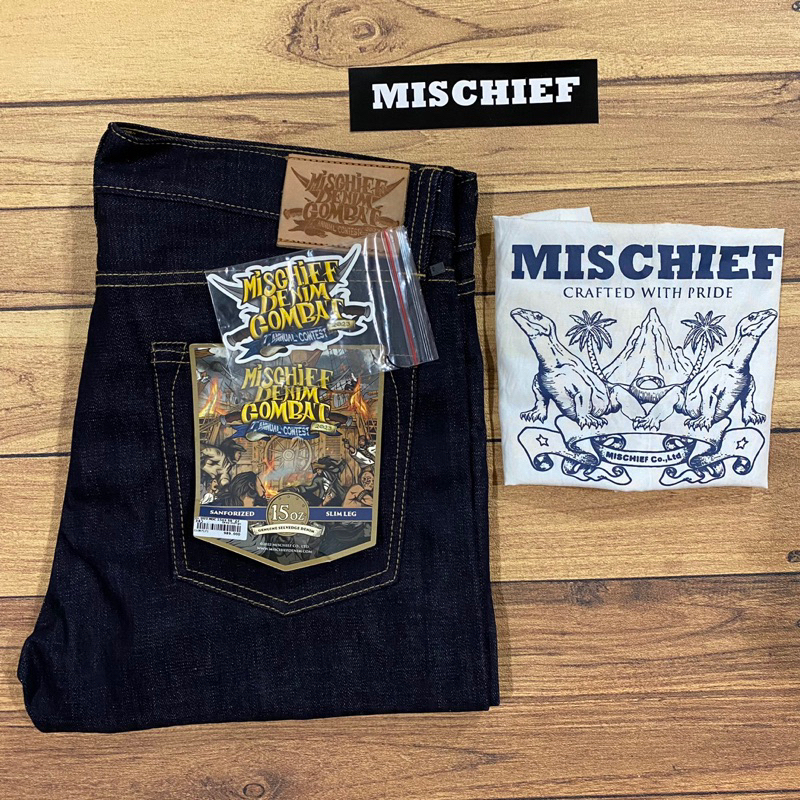 mischief denim SL003 MDC 15oz selvedge not nbdn oldblue wingman warpweft sage aye pmp voyej
