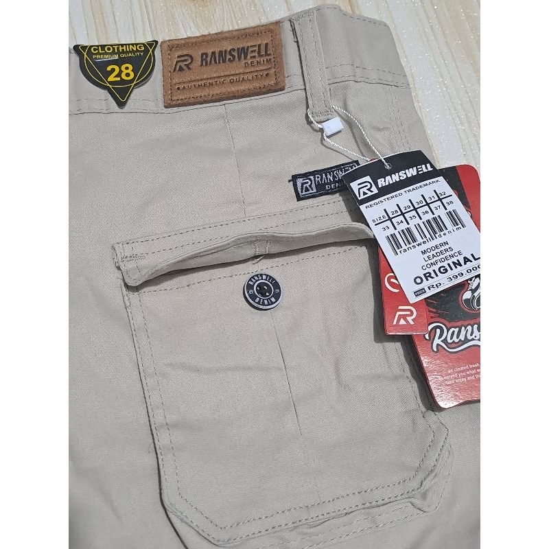 CELANA PENDEK CARGO RANSWELL DEWASA SIZE 28-39