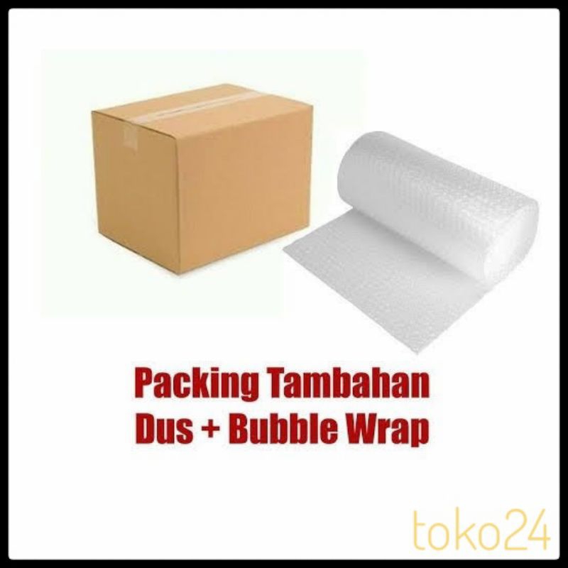 

Packing Tambahan Bubble Wrap dan Kardus