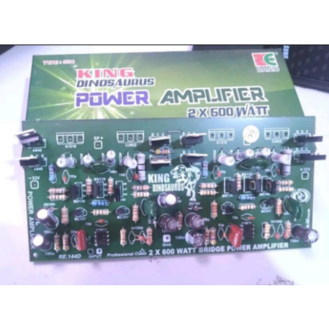 Rangkaian modul driver power amplifier BTL 2x600watt mono bridge amplifier