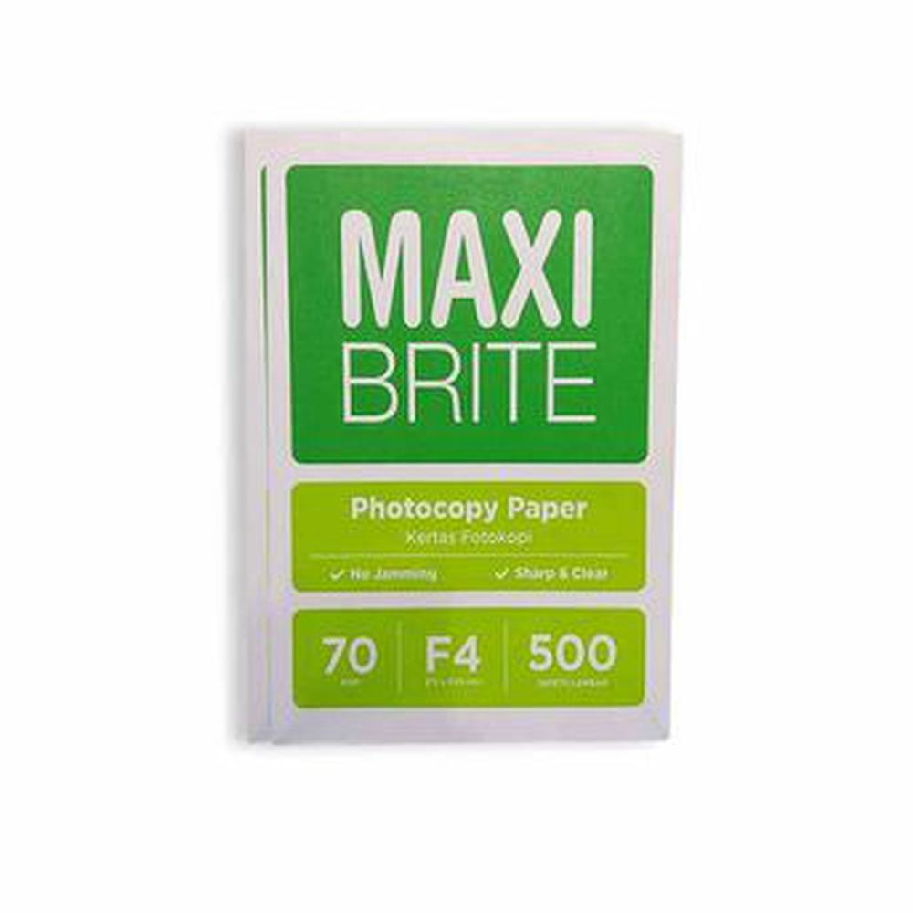 

Kertas HVS MAXI BRITE F4 70Gram promo