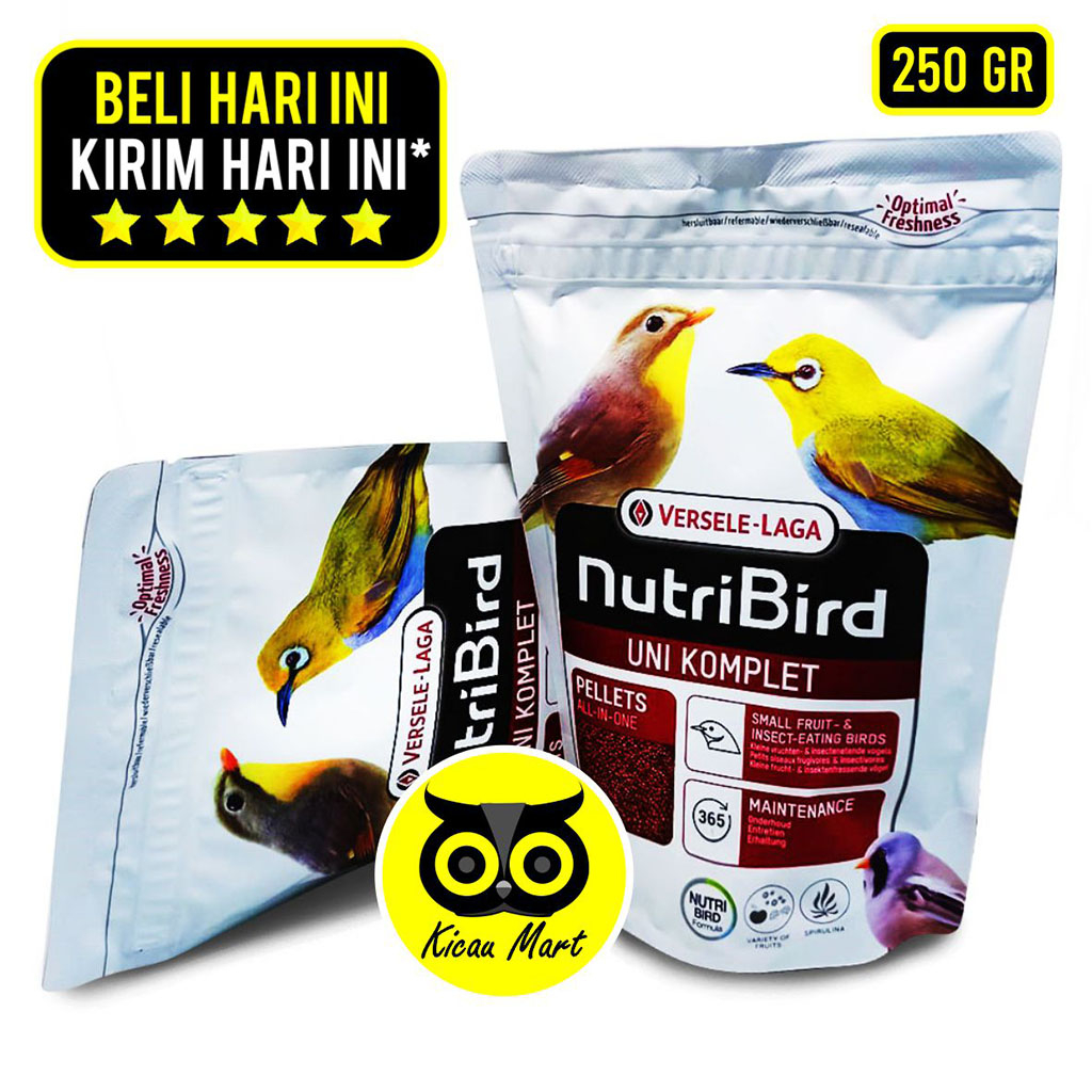 PAKAN NUTRIBIRD UNI KOMPLET VERSELE LAGA VOER 250 GRAM MAKANAN BURUNG PLECI ROBIN COMPLETE PKUNIVL