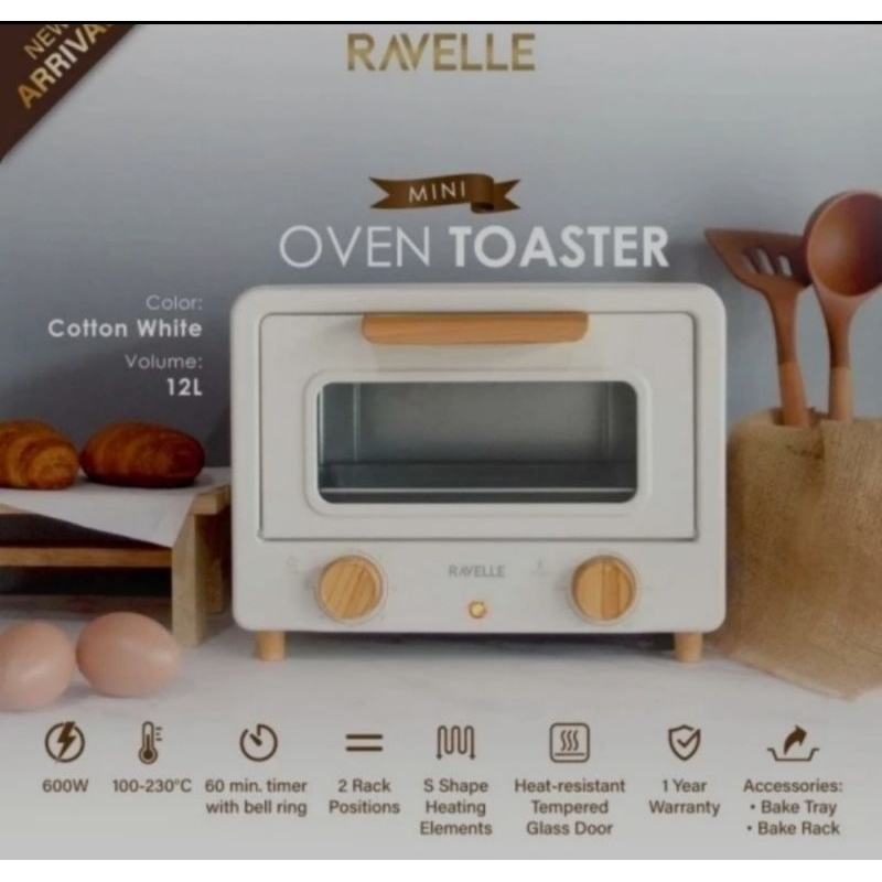RAVELLE MINI OVEN TOASTER 12 LITER