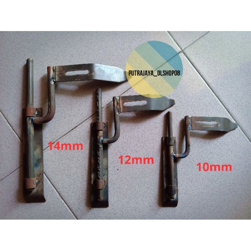 slot grendel pintu pagar besi as 10mm  12mm 14mm grendel besi pagar