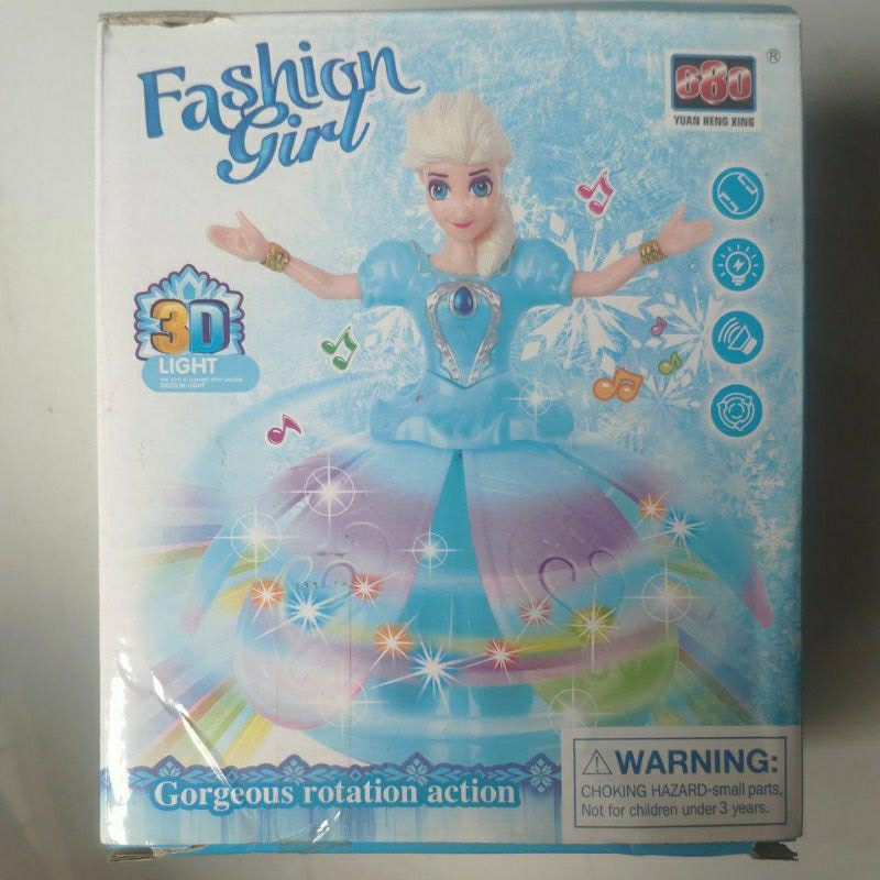 BHX131 Mainan Anak Perempuan Dancing robot Elsa &amp; Ana FROZEN / robot Menari elsa &amp; Ana