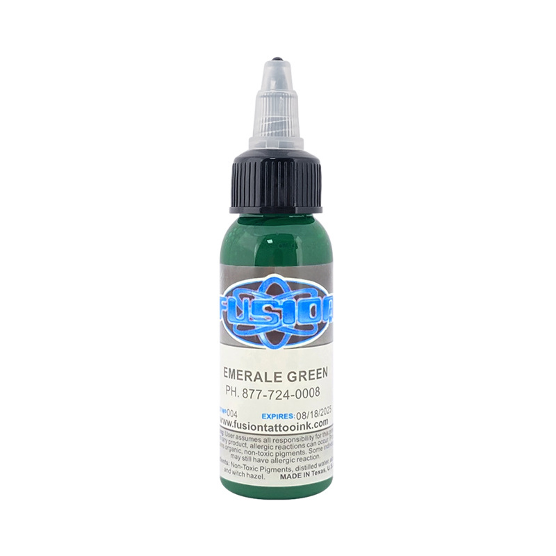 

Tinta Tattoo Fusion Emerale Green 1oz 30ml / Botol