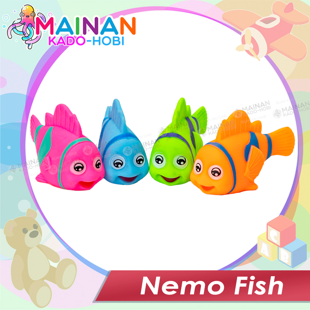 MAINAN MANDI ANAK BAYI KARAKTER SEA ANIMAL IKAN NEMO FISH