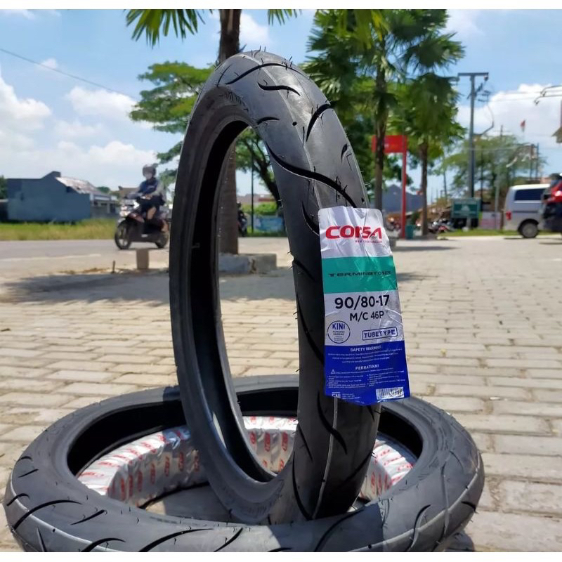 BAN LUAR CORSA TERMINATOR 90/80 80/80 RING 17