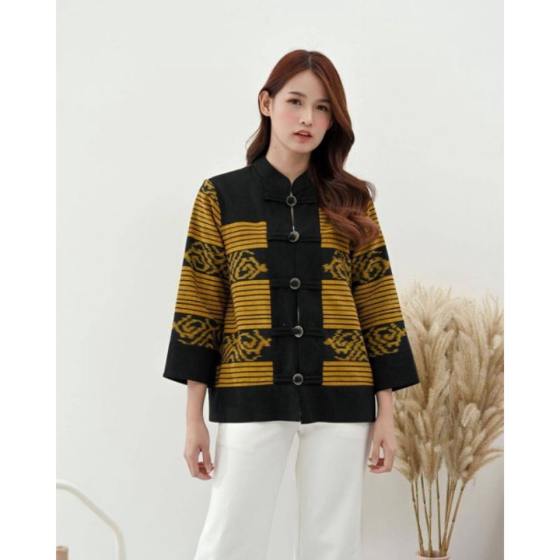 BLOUSE TENUN BAJU TENUN WANITA BAJU TENUN IKAT