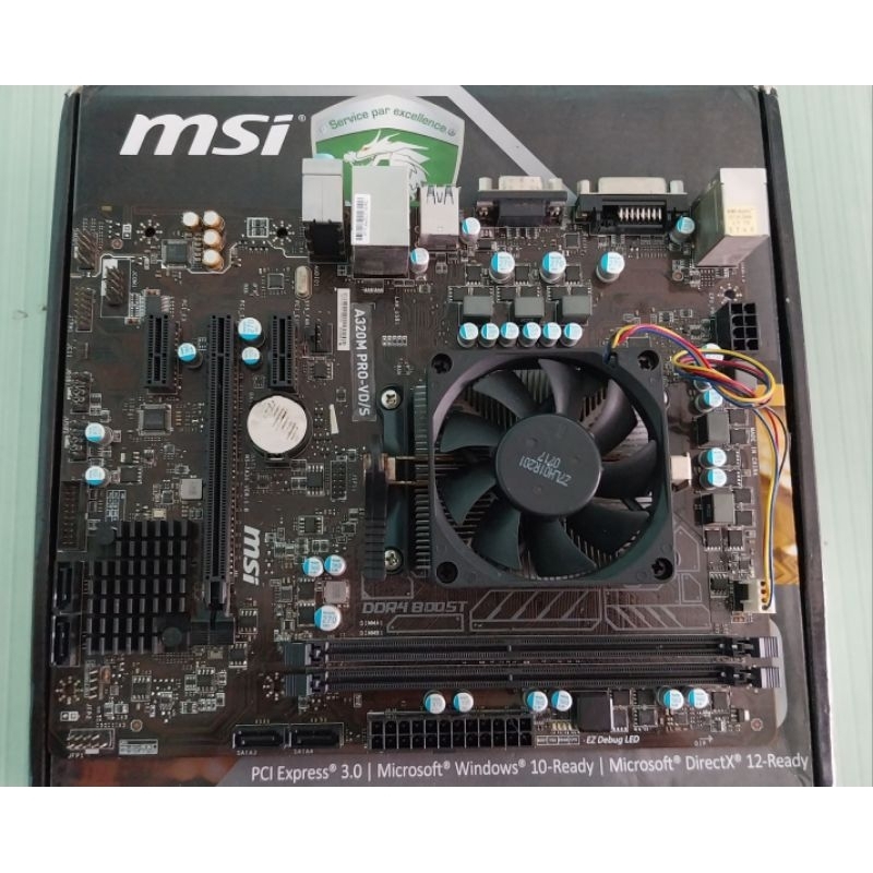 Paket Motherboard MSI A320 (DDR4) & Processor AMD A8 9600