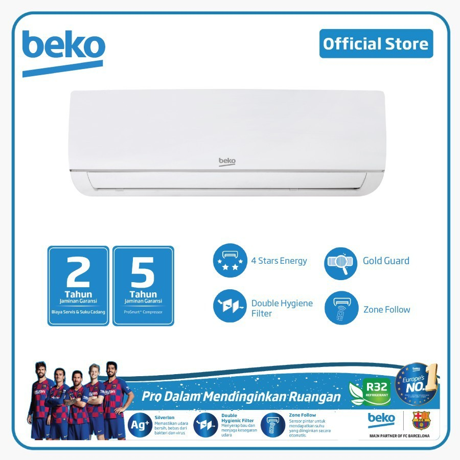 BEKO AC 1/2PK STANDART BSFSA050/051 FREE AKSESORIS ORI BEKO