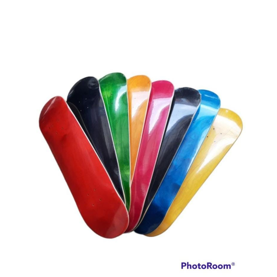 Skateboard deck blank russian maple original standart profesional sk8 - hitam pink 8.0