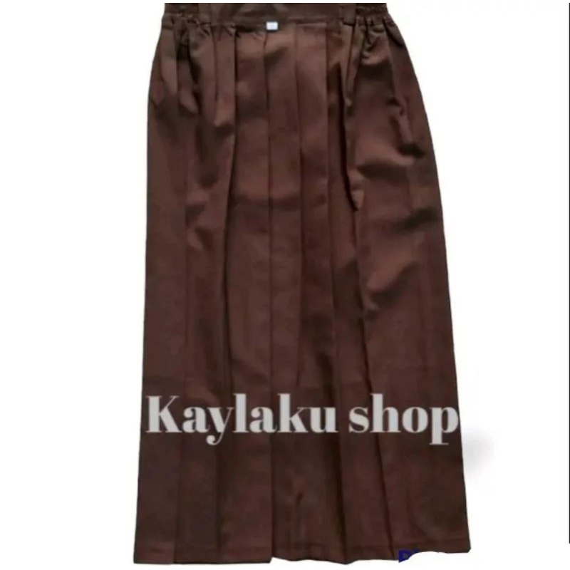 STELAN BAJU PRAMUKA SD LENGKAP ANAK PEREMPUAN LENGAN PANJANG PANJANG COKLAT  KLS 1-6SD