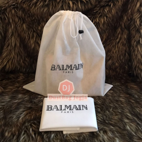 Grosir DB BALMAIN uk L 45X45 DustBag Tas Serut Sarung Cover Dust Bag Branded Termurah